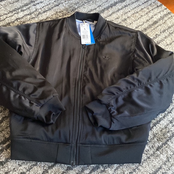 NWT Adidas original bomber Jacket L❤️❤️❤️ - Picture 2 of 10
